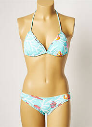 Costum de baie din două piese elasticitate top triunghiuri albastru MANUEL CANOVAS femme
