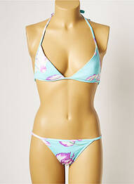 Costum de baie din două piese elasticitate top sutien modelat albastru MANUEL CANOVAS femme