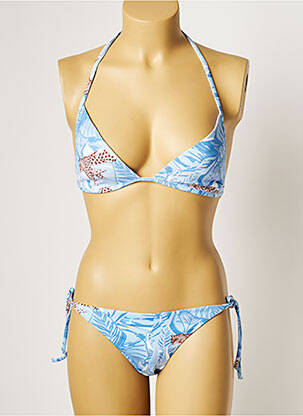 Costum de baie din două piese elasticitate top sutien modelat albastru MANUEL CANOVAS femeie