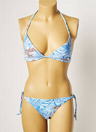 Costum de baie din două piese elasticitate top sutien modelat albastru MANUEL CANOVAS femme