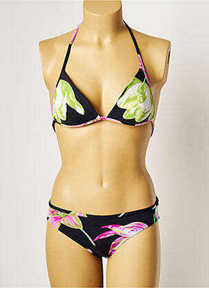 Costum de baie din două piese elasticitate top sutien modelat negru MANUEL CANOVAS femeie