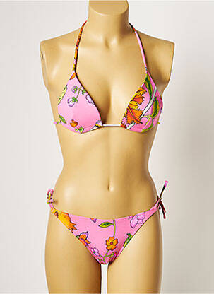 Costum de baie din două piese elasticitate top sutien modelat roz MANUEL CANOVAS femeie