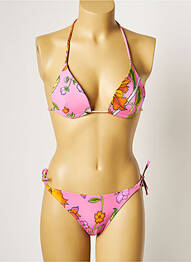 Costum de baie din două piese elasticitate top sutien modelat roz MANUEL CANOVAS femme