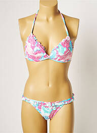 Costum de baie din două piese elasticitate top sutien modelat alb MANUEL CANOVAS femme