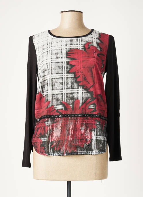 Tricou imprimeu fantezie mâneci lungi gri WEINBERG femme