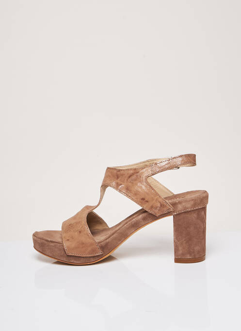 Sandale/Pantofi decupați maro KHRIO femeie