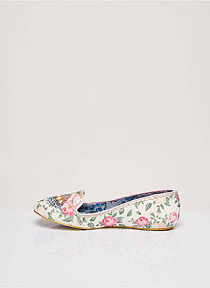 Balerine tip de talpă amortizantă toc plat până la 3 cm bej IRREGULAR CHOICE femeie