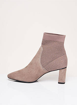 Botine/ghete vârf ascuțit toc de 7 la 9 cm gri WHAT FOR femeie