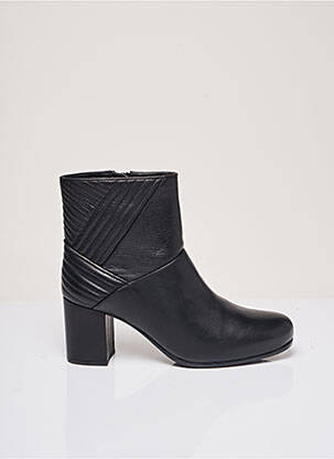 Botine/ghete material neted toc de 4 la 6 cm negru UNISA femeie