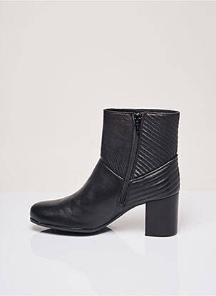 Botine/ghete material neted toc de 4 la 6 cm negru UNISA femeie
