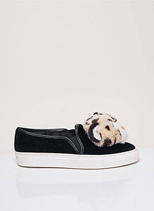 Slip-on-uri nubuc toc plat până la 3 cm negru KATY PERRY femeie