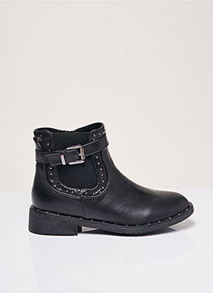 Botine/ghete material neted toc plat până la 3 cm negru XTI femeie