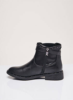 Botine/ghete material neted toc plat până la 3 cm negru XTI femeie