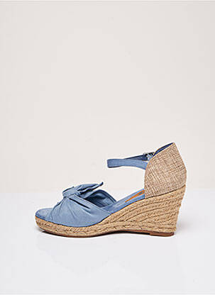 Espadrile închidere cu buclă(e) toc de 7 la 9 cm albastru XTI femeie