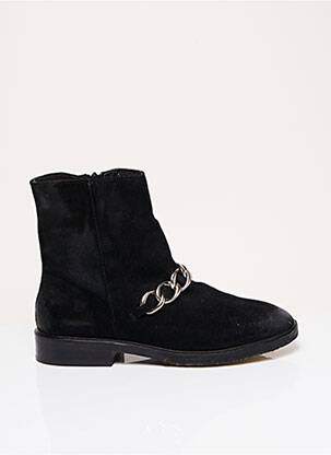 Botine/ghete nubuc toc plat până la 3 cm negru BILLIBI femeie