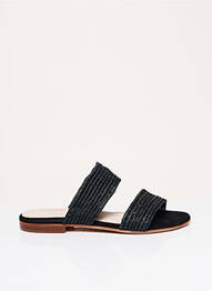 Mulete/saboți material neted toc plat până la 3 cm negru CHARLOTTE WOIVRE femme