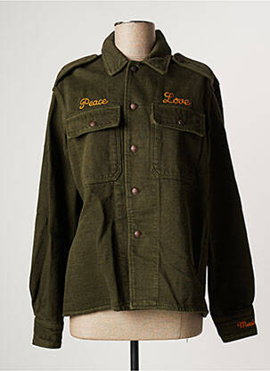 Jachetă de blugi verde FIVE femeie