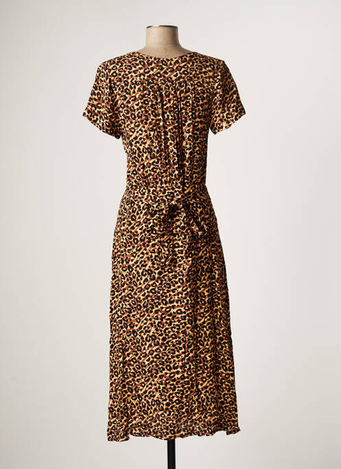 Rochie midi maro FIVE femeie