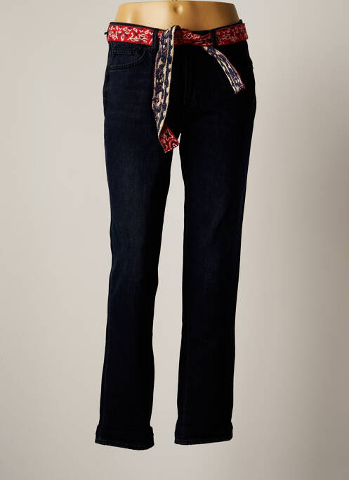 Blugi cu croială dreaptă albastru FIVE femeie