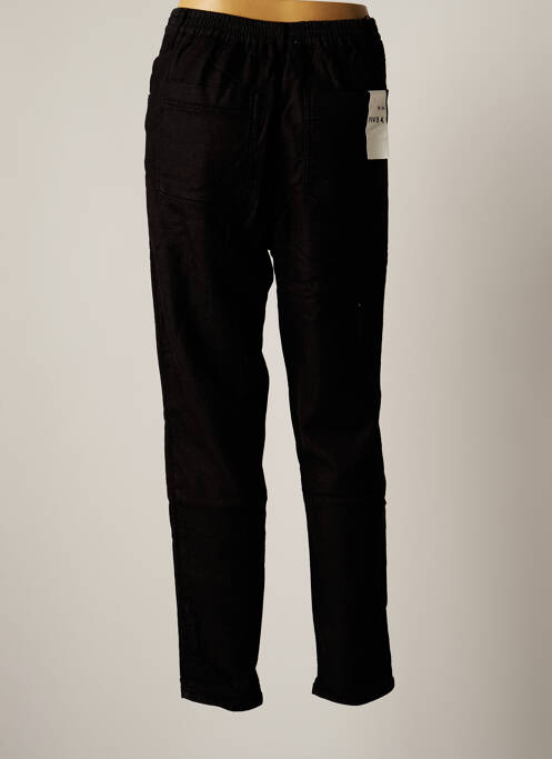 Pantalon slim negru FIVE femeie