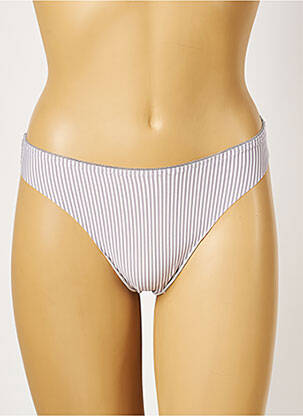 Tanga microfibre gri ROSA JUNIO femeie