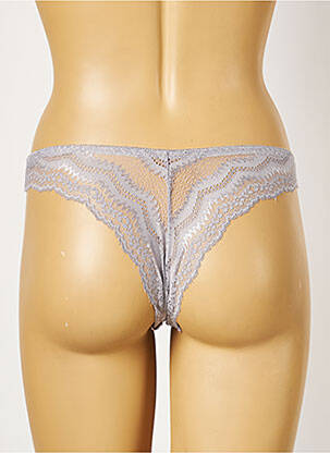 Tanga microfibre gri ROSA JUNIO femeie