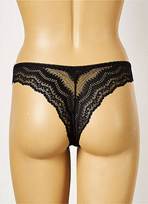 Tanga microfibre negru ROSA JUNIO femeie