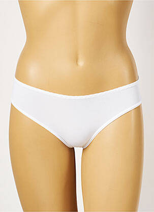 Tanga microfibre alb ROSA JUNIO femeie
