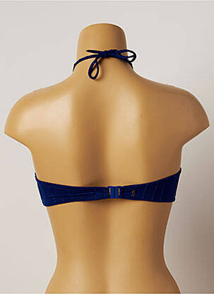 Sutien de costum de baie top bentiță top bentiță albastru LOU femeie