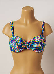 Sutien de costum de baie top bentiță top bentiță albastru BELCOR femme