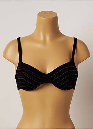 Sutien de costum de baie top bentiță top bentiță negru LOU femeie