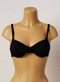 Sutien de costum de baie top bentiță top bentiță negru LOU femeie