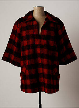 Pulover tunică roșu APRIL 77 femeie