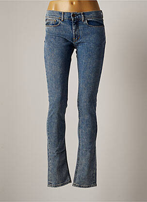 Blugi cu croială slim albastru APRIL 77 femeie