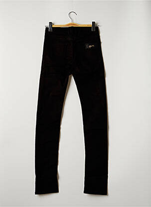 Pantalon slim broderie cu nituri talie înaltă negru APRIL 77 femeie