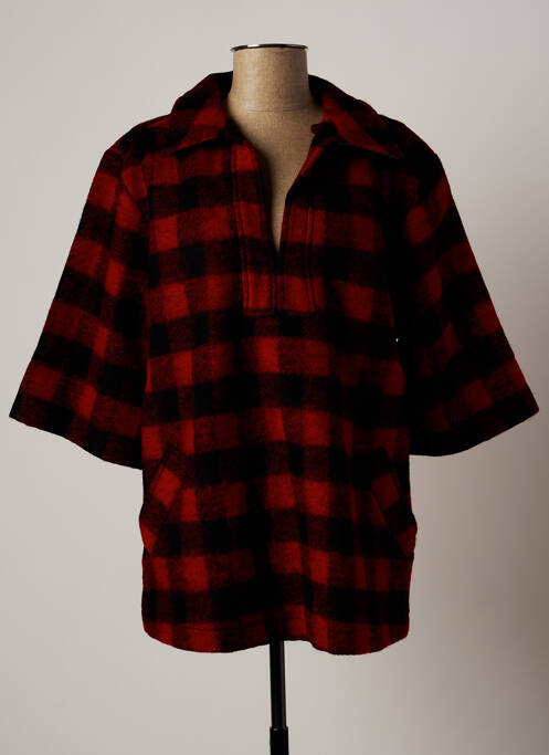 Pulover tunică roșu APRIL 77 femeie