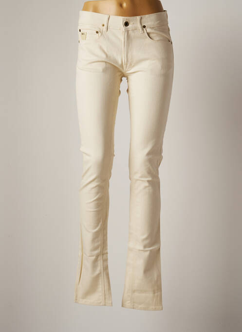 Blugi cu croială dreaptă bej APRIL 77 femeie