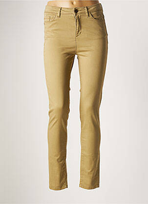 Pantalon slim bej MAYJUNE femeie