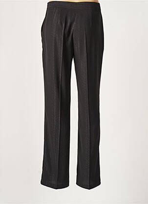 Pantalon drept țesătură crep mărime normală negru LAUREN VIDAL femeie