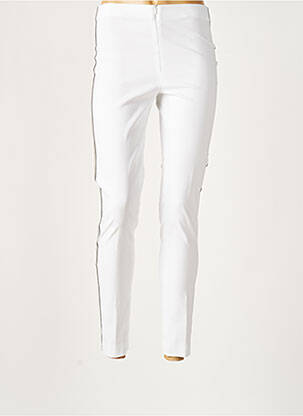 Pantalon slim alb LAUREN VIDAL femeie