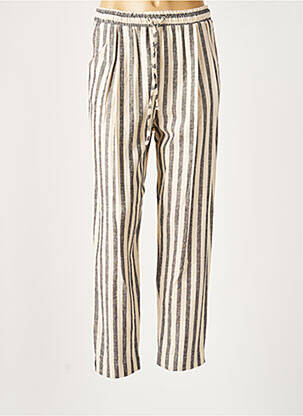 Pantalon drept bej LAUREN VIDAL femeie