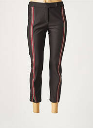 Pantalon 7/8 elasticitate mărime normală negru LAUREN VIDAL femeie