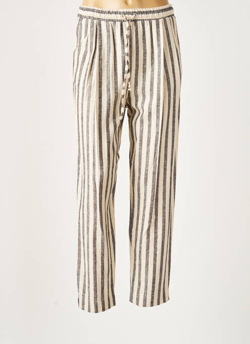 Pantalon drept bej LAUREN VIDAL femeie