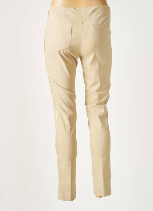 Pantalon slim bej LAUREN VIDAL femeie
