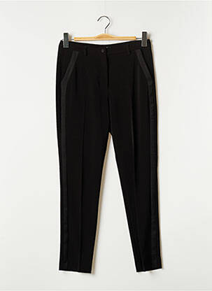 Pantalon drept buzunare negru LAUREN VIDAL femeie