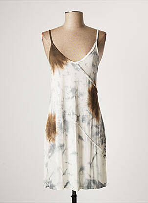 Rochie midi gri LAUREN VIDAL femeie