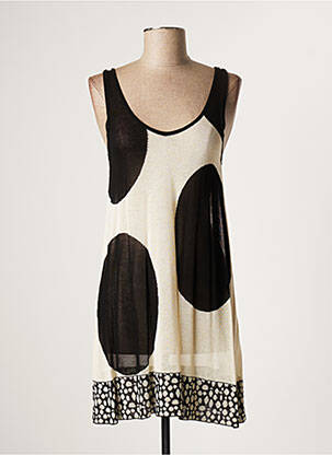 Pulover tunică bej LAUREN VIDAL femeie