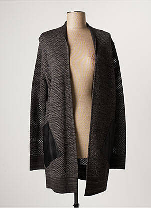 Vestă cu mâneci lungi gri LAUREN VIDAL femeie