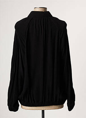 Jachete casual guler rotund negru LAUREN VIDAL femeie