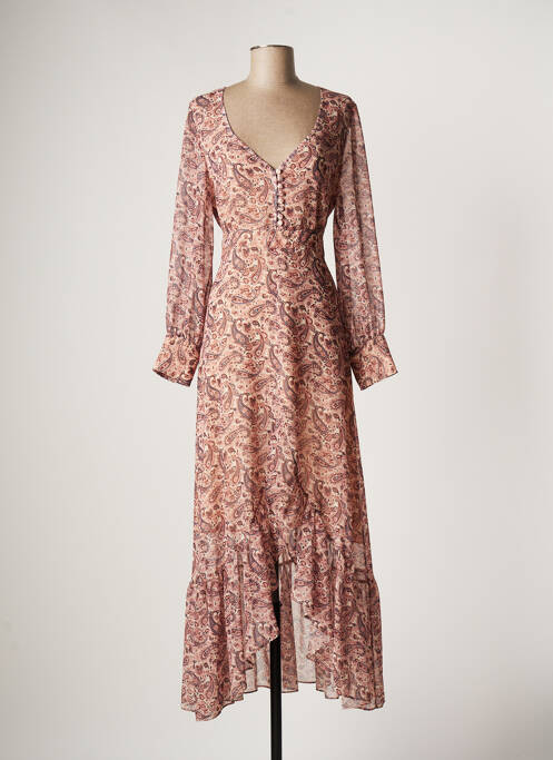 Rochie lungă roz LAUREN VIDAL femeie